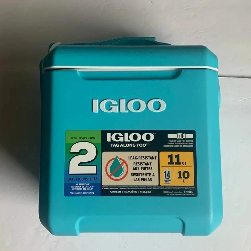 Igloo 11 Qt Tag Along Crossbody Cooler Turquoise New